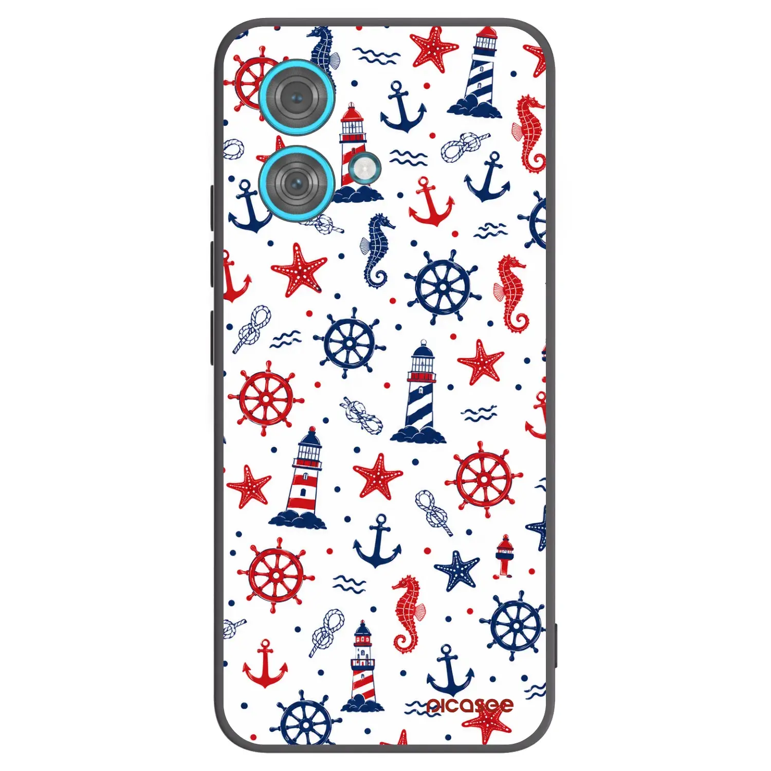 Silikonový černý obal pro Motorola Edge 40 Neo - Sailor Vibes