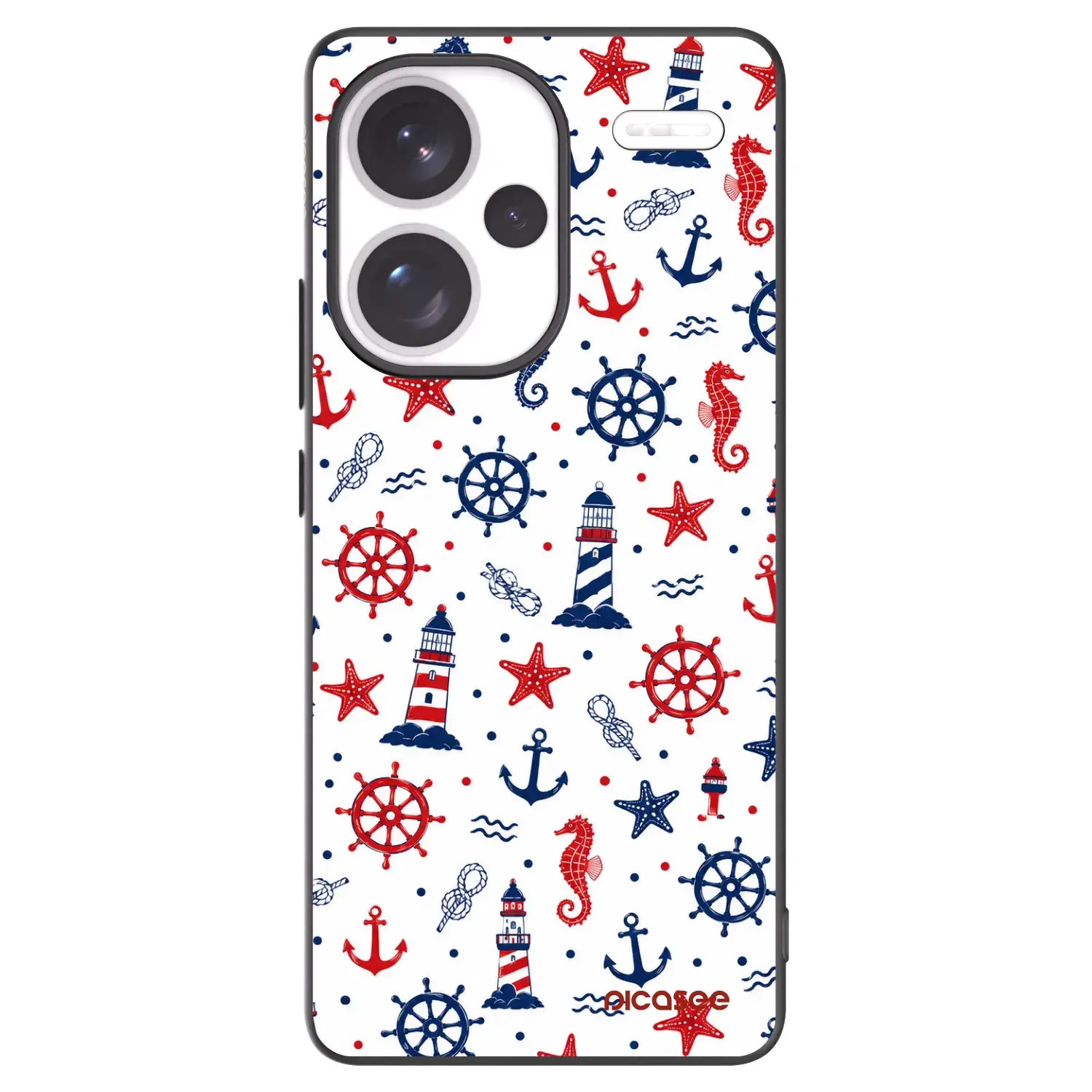 Silikonový černý obal pro Xiaomi Redmi Note 13 Pro+ 5G - Sailor Vibes