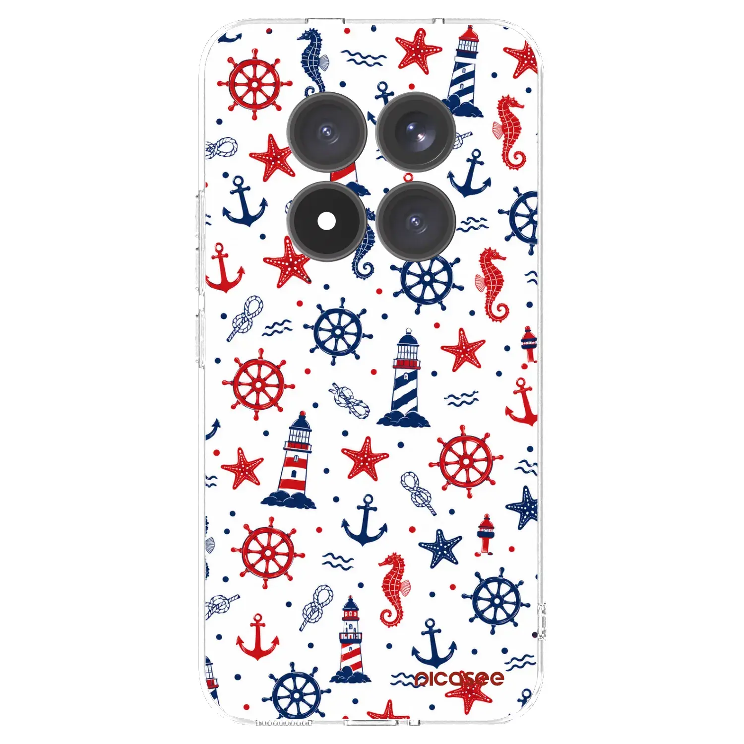 Silikonový průhledný obal pro Xiaomi Redmi Note 15 Pro+ - Sailor Vibes