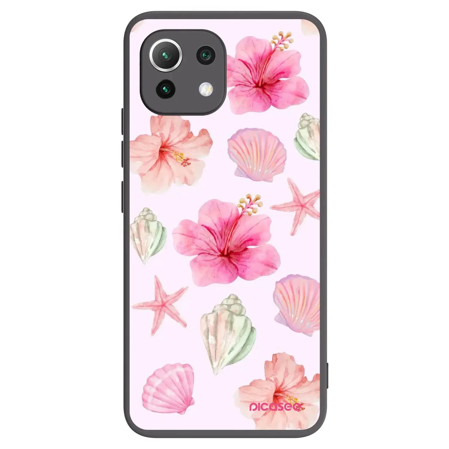 Silikonový černý obal pro Xiaomi 11 Lite 5G NE - Blush Lagoon