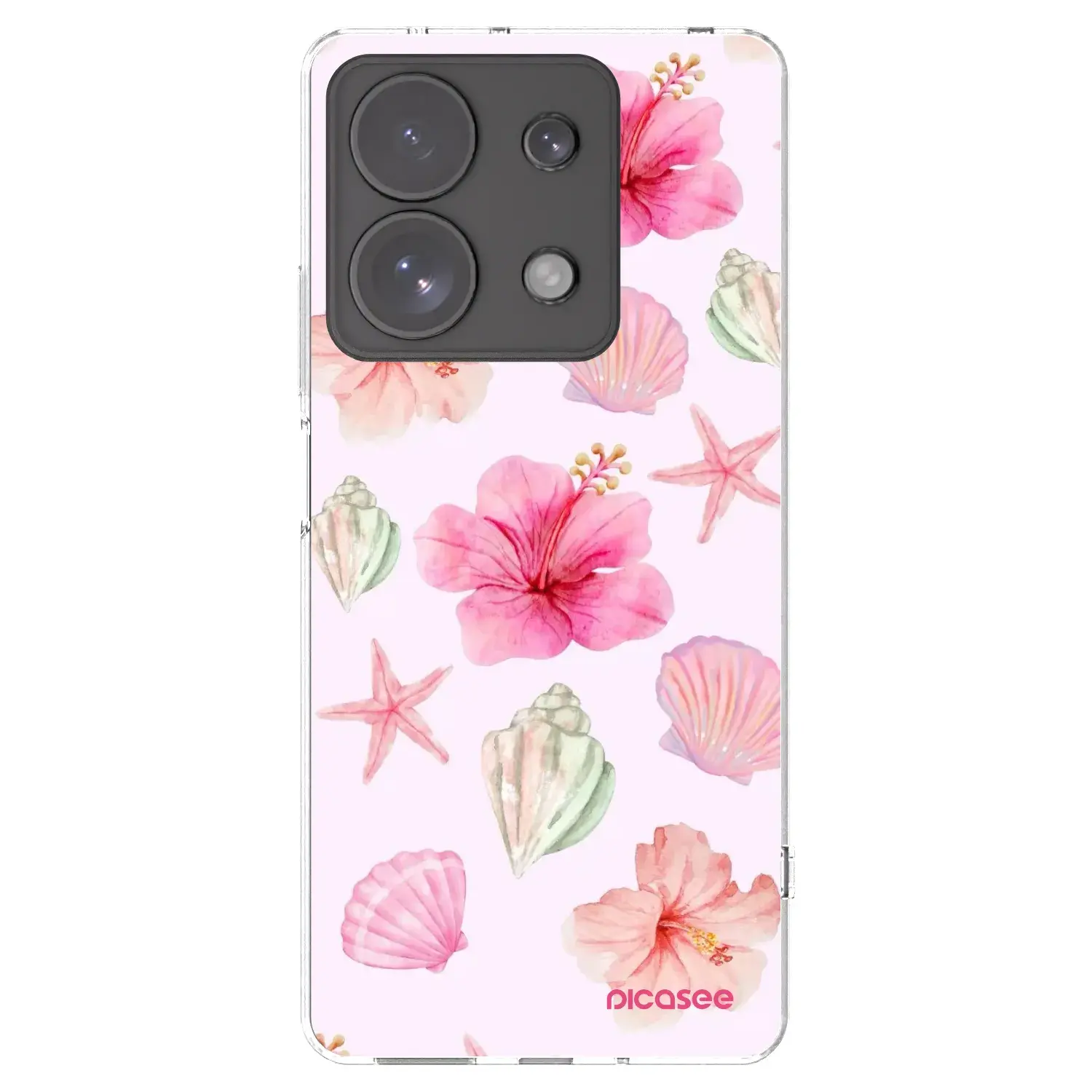 Silikonový průhledný obal pro Xiaomi Redmi Note 13 Pro 4G - Blush Lagoon