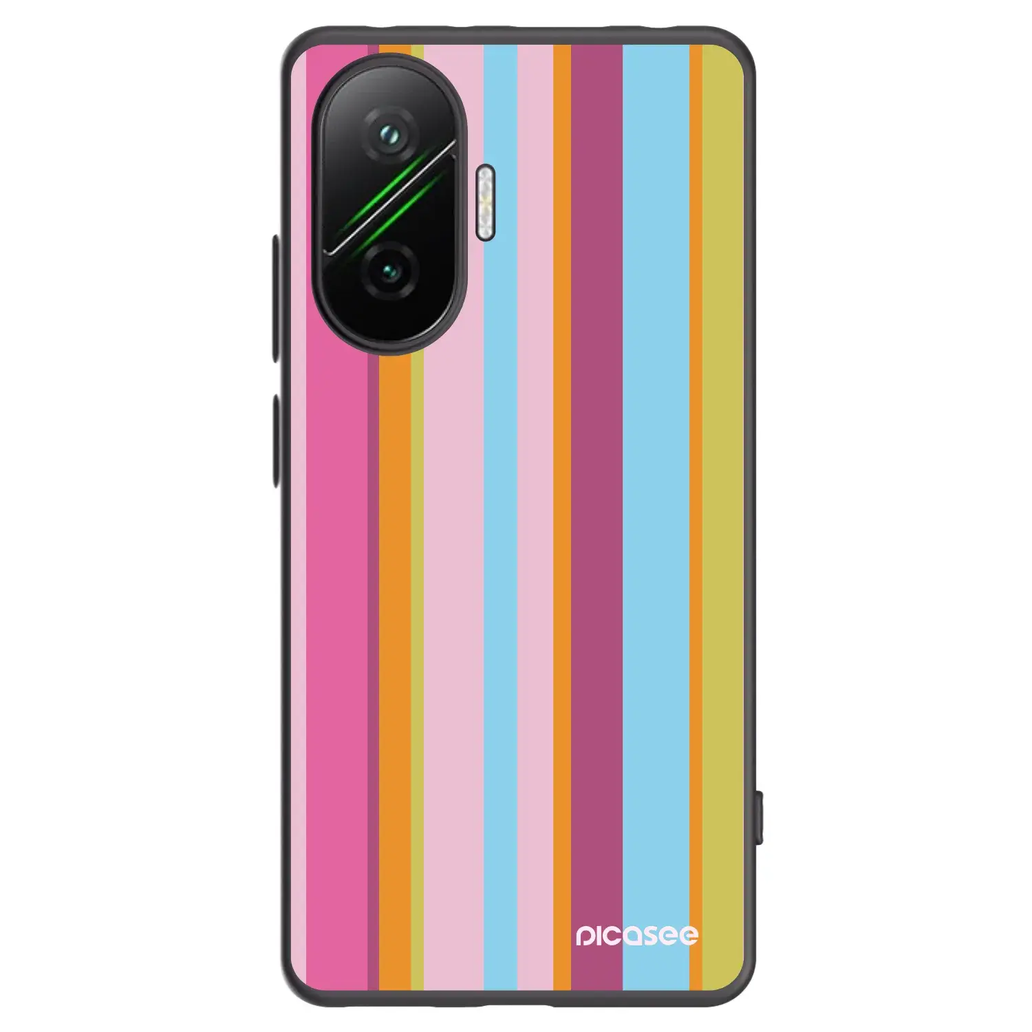 Silikonový černý obal pro Xiaomi Poco F7 5G - Golden hour
