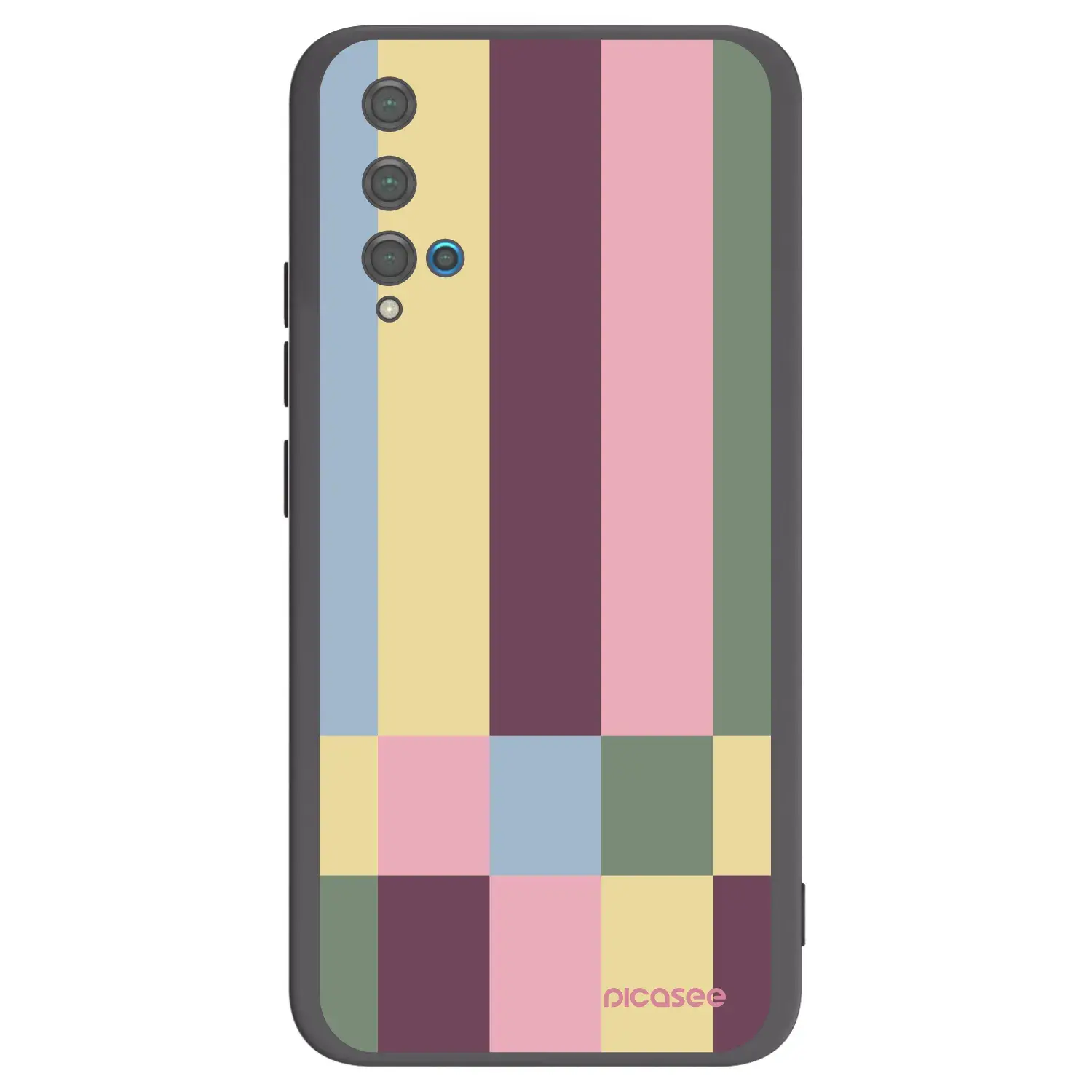 Silikonový černý obal pro Huawei Nova 5T - Lobby tiles