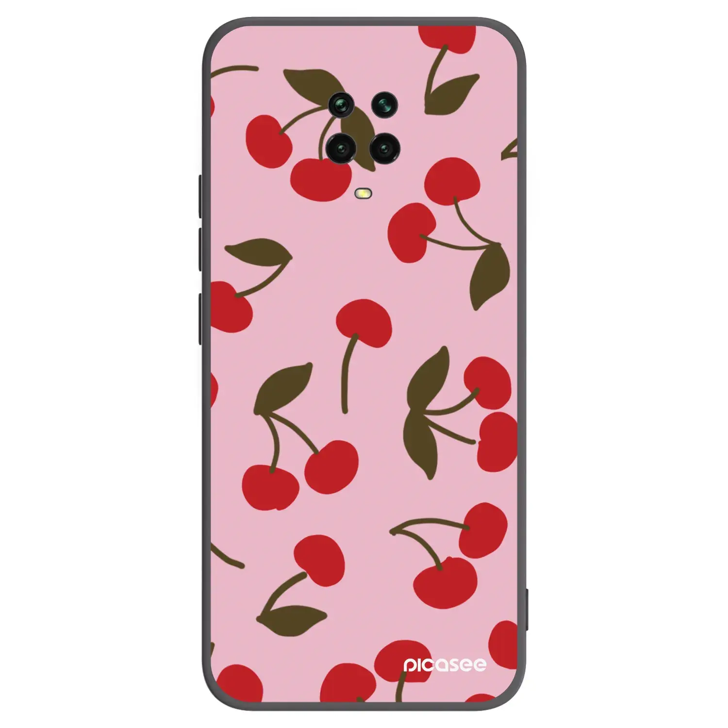 Silikonový černý obal pro Xiaomi Redmi Note 9 Pro - Cherry