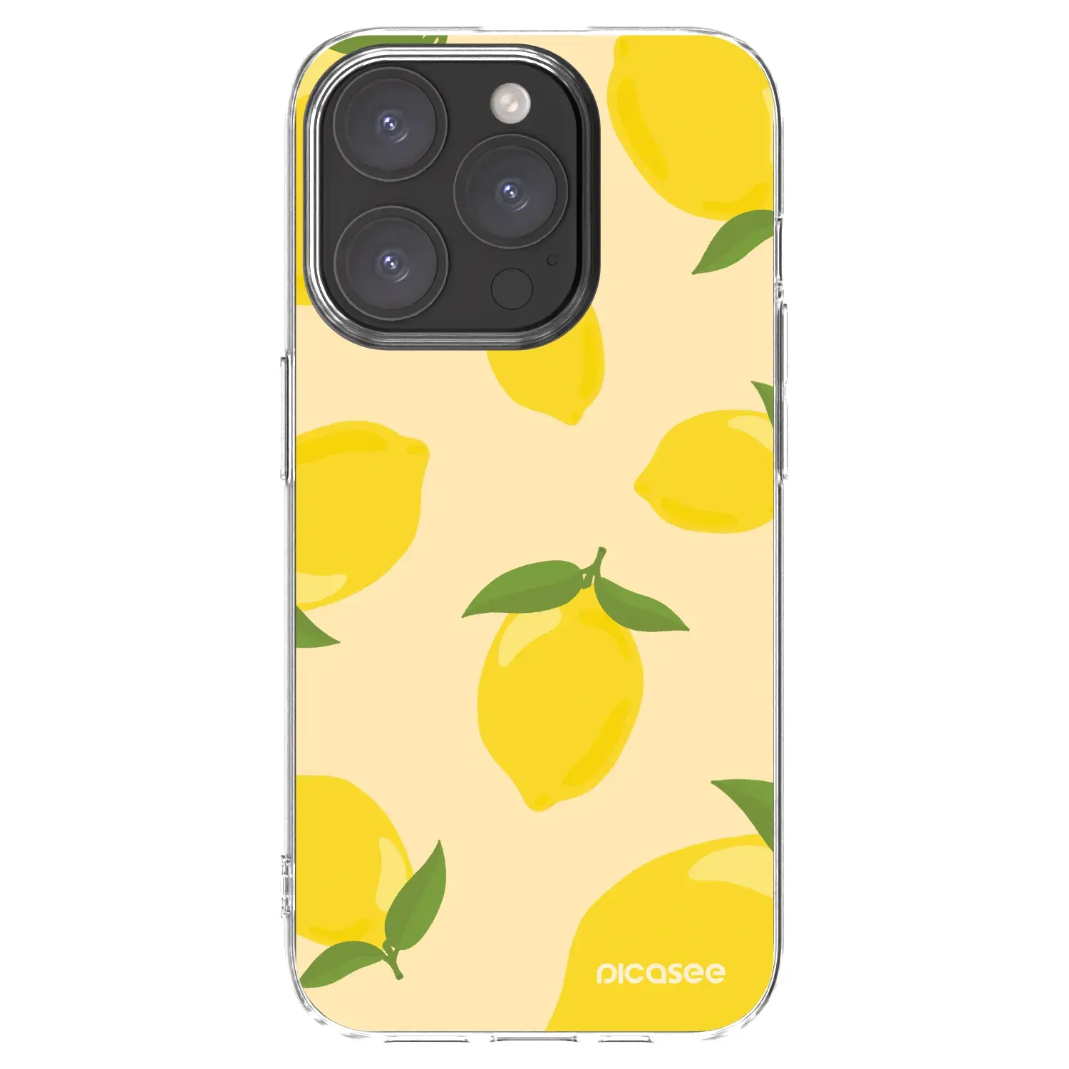 Silikonový průhledný obal pro Apple iPhone 15 Pro - Limoncella