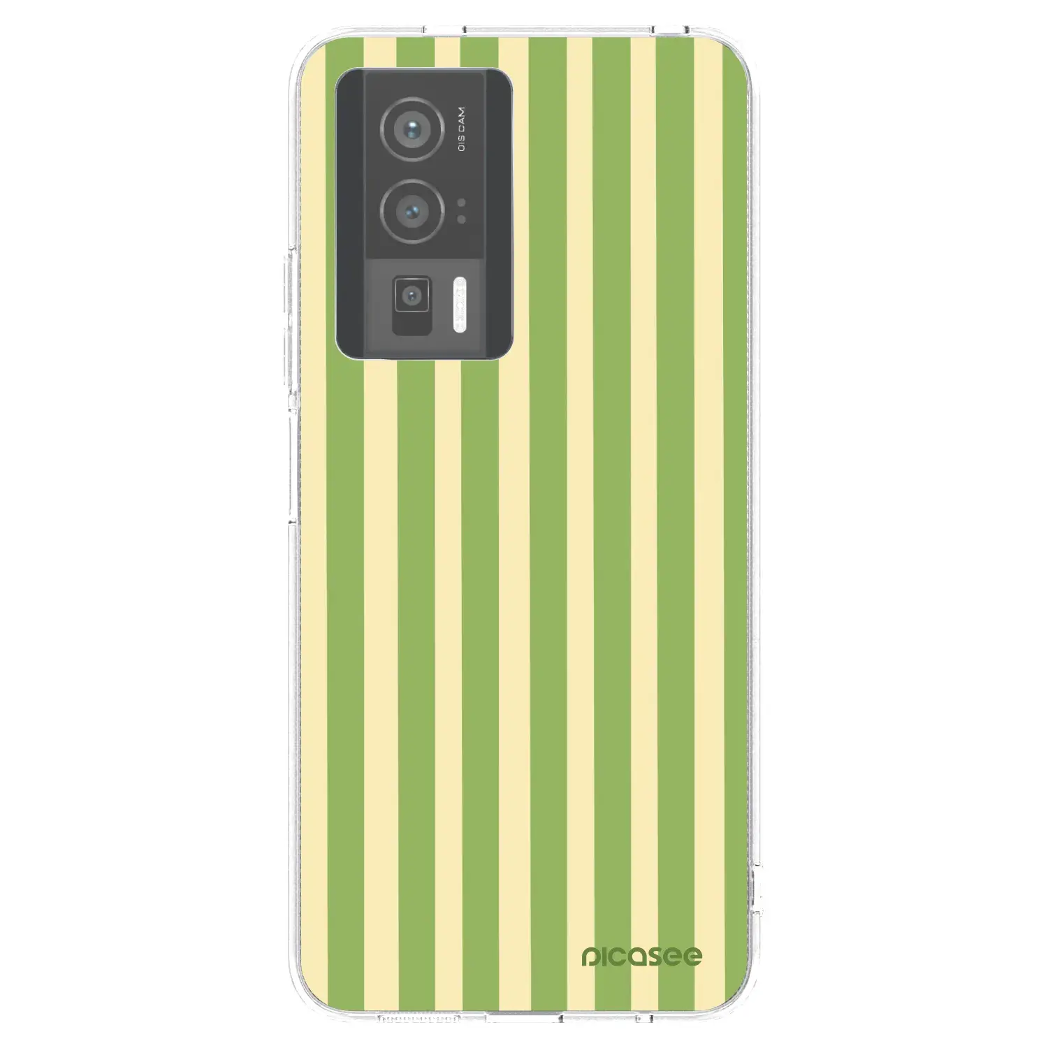 Silikonový průhledný obal pro Xiaomi Poco F5 Pro 5G - Lines Matcha