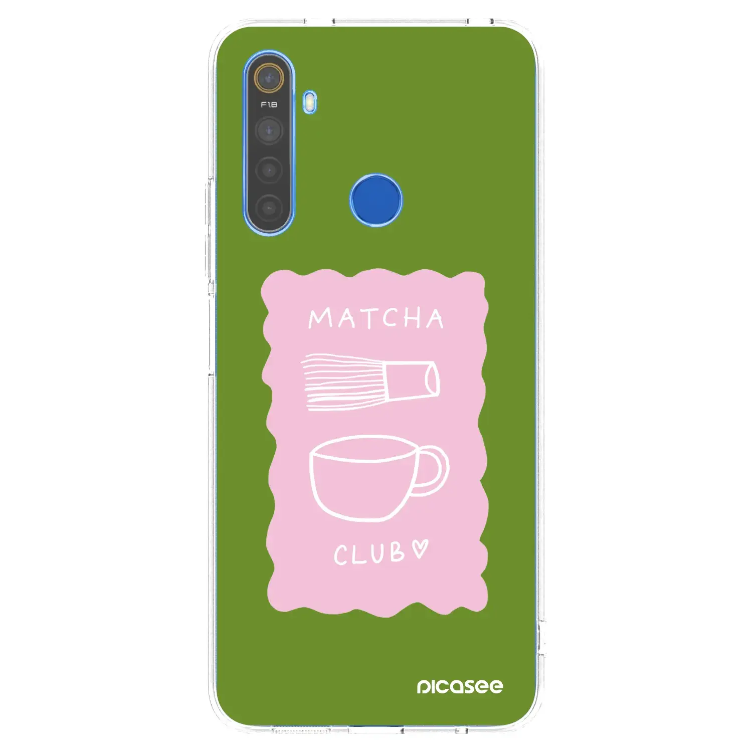 Silikonový průhledný obal pro Realme 5 - Matcha club