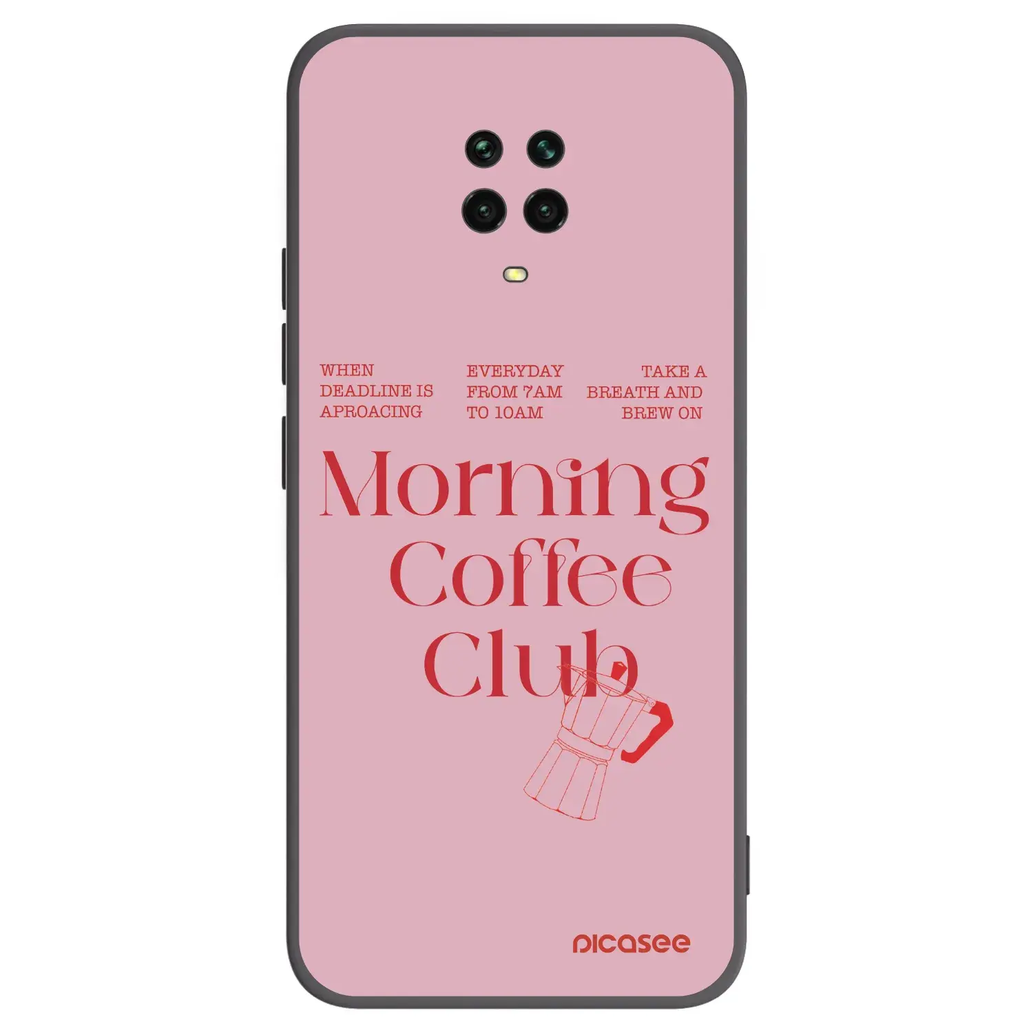 Silikonový černý obal pro Xiaomi Redmi Note 9 Pro - Morning