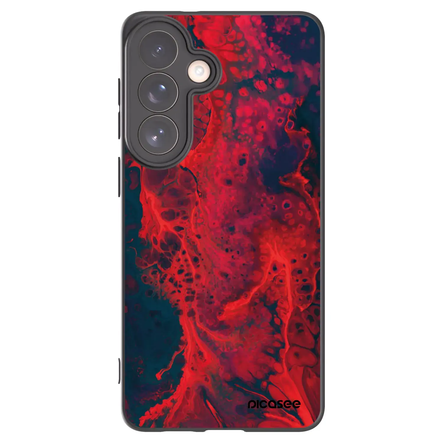 Silikonový černý obal pro Samsung Galaxy S26+ - Organic red