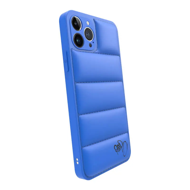 Puffer case pro Apple iPhone 16 - Separ Puffer - Modrá