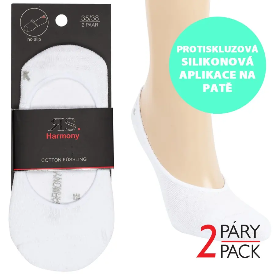 Dámské i pánské nízké letní bavlněné ťapky RS 35-38 bílá