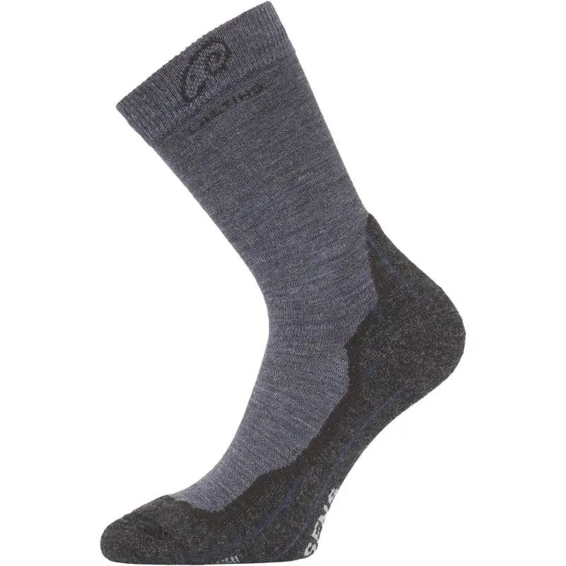 WHI merino trekingové ponožky Lasting tm. modrá / šedá XL