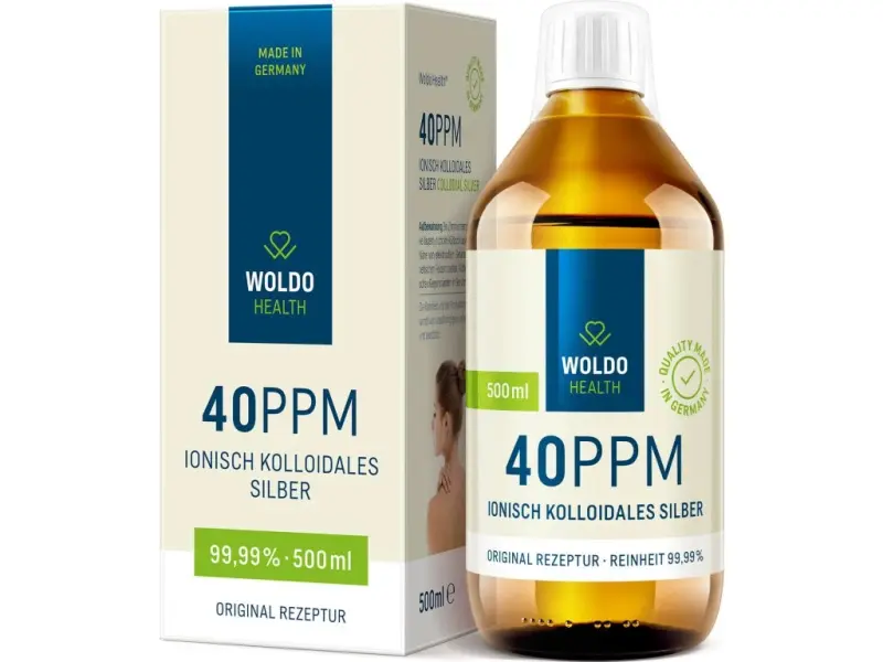 Koloidní stříbro 40 ppm, 500 ml