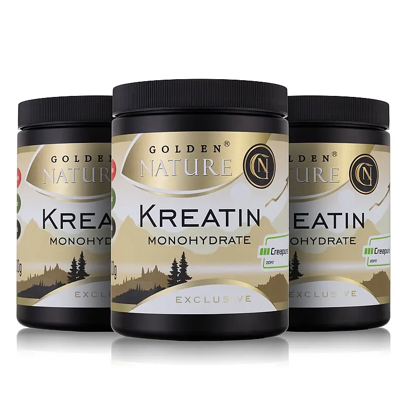 2+1 GN Exclusive Kreatin Monohydrate Creapure 500g - Golden Nature