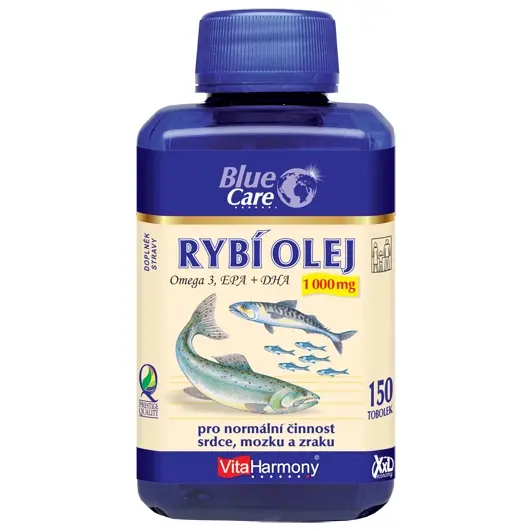 VitaHarmony Rybí olej Omega 3 1.000mg 150 tobolek