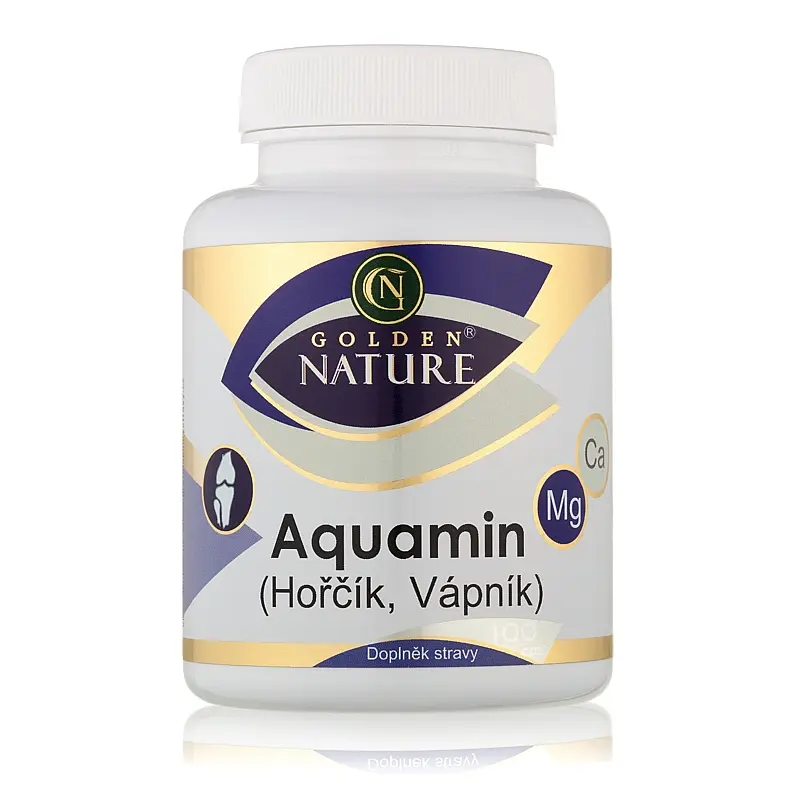 Golden Natur Aquamin vápník + hořčík 100 kapslí