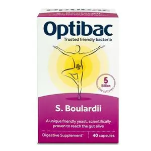 Optibac Saccharomyces Boulardii (Probiotika při průjmu) 40 kapslí - Optibac