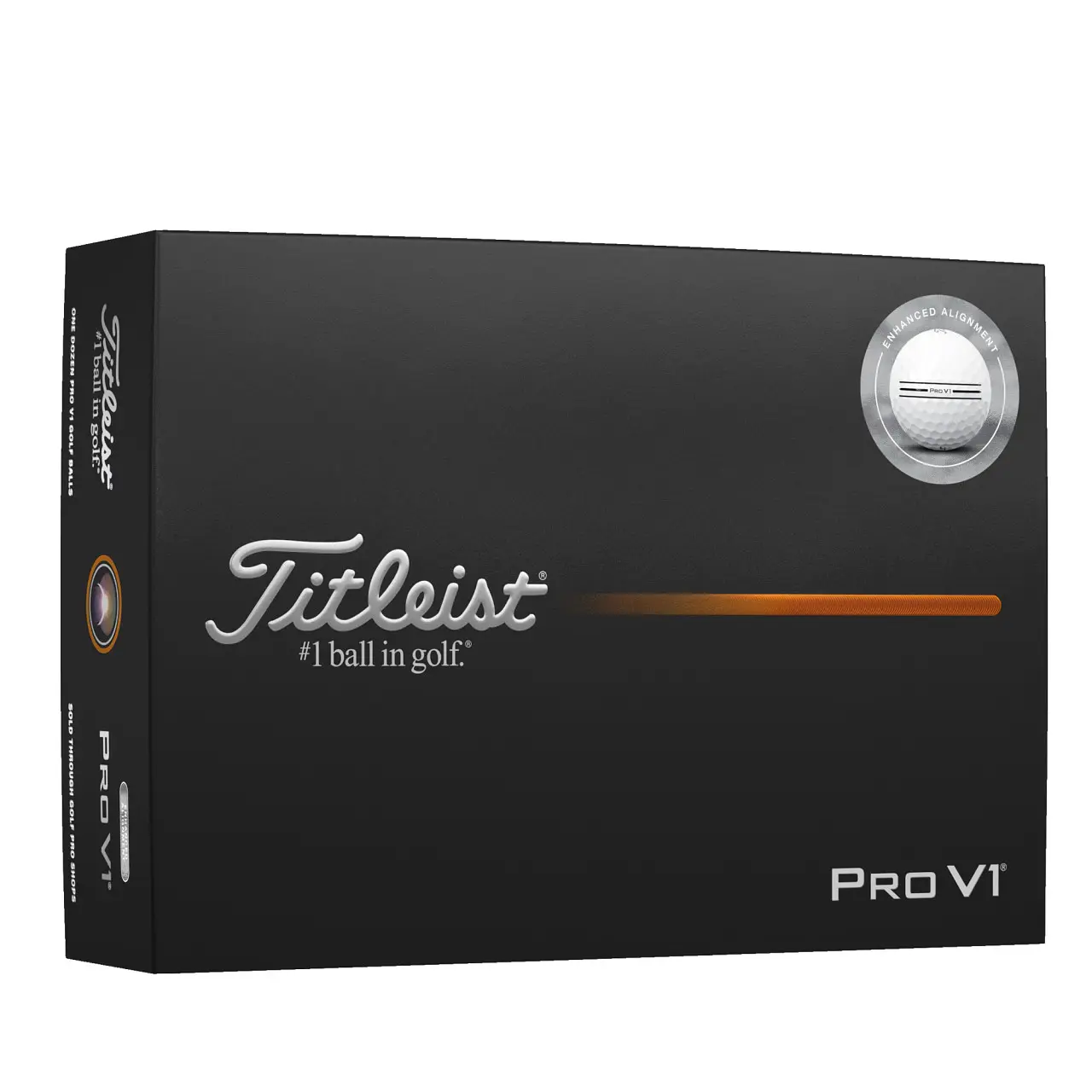 Titleist Pro V1 2025 Enhanced Alignment Progolfistu.cz golfové míče - bílé 12 ks