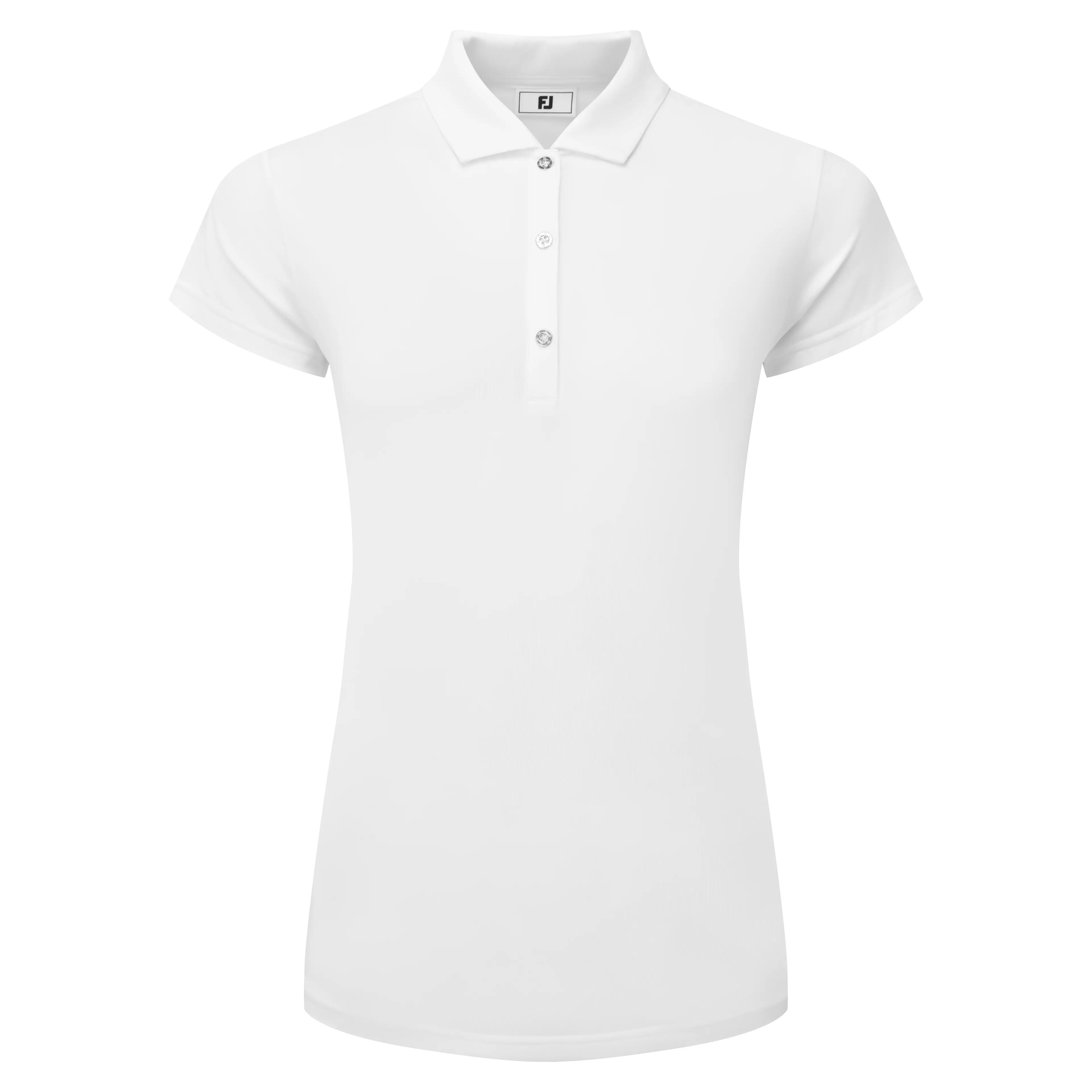 FootJoy Cap Sleeve Lisle dámské golfové triko, bílé