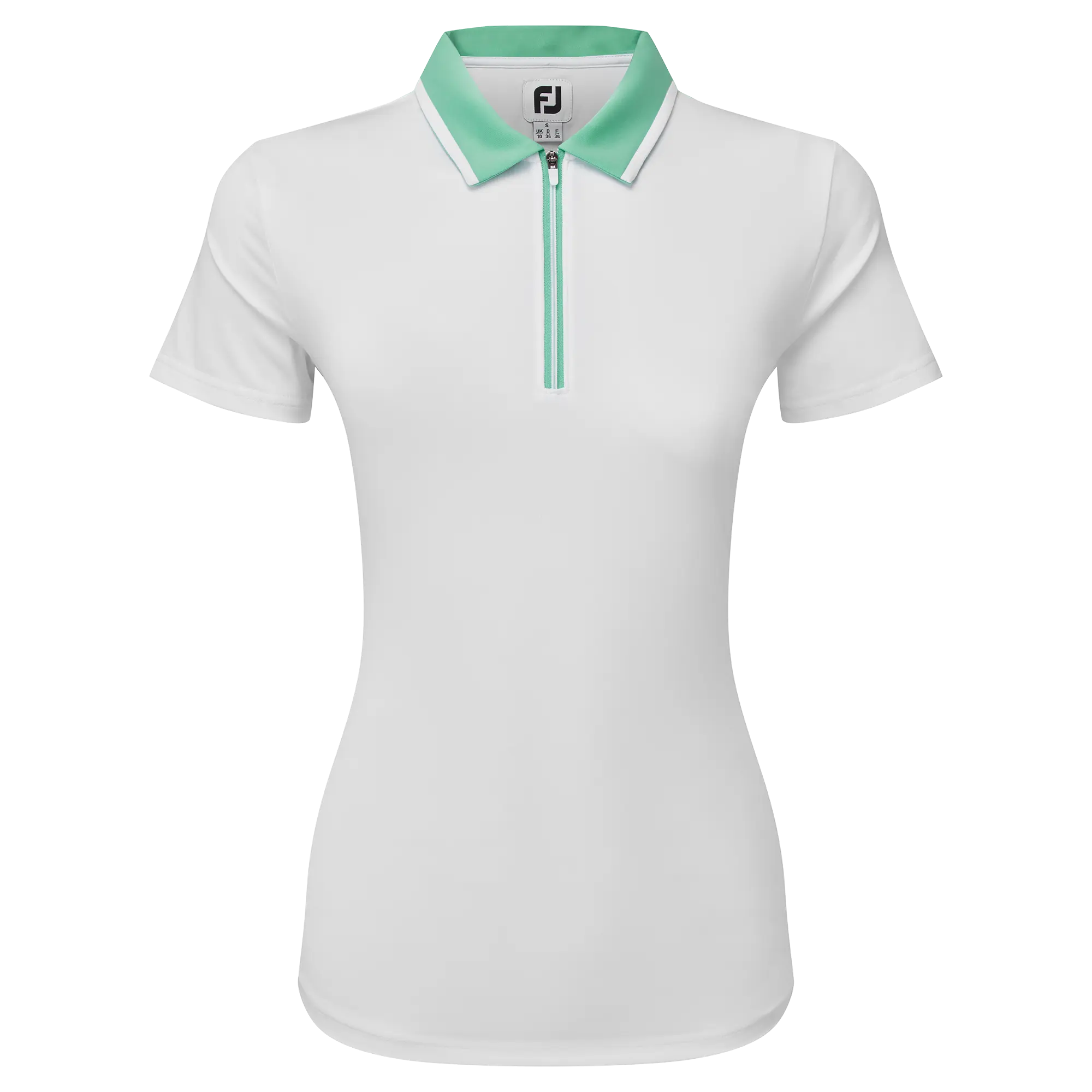 FootJoy Colour Block Lisle dámské golfové triko, bílé, vel. XS