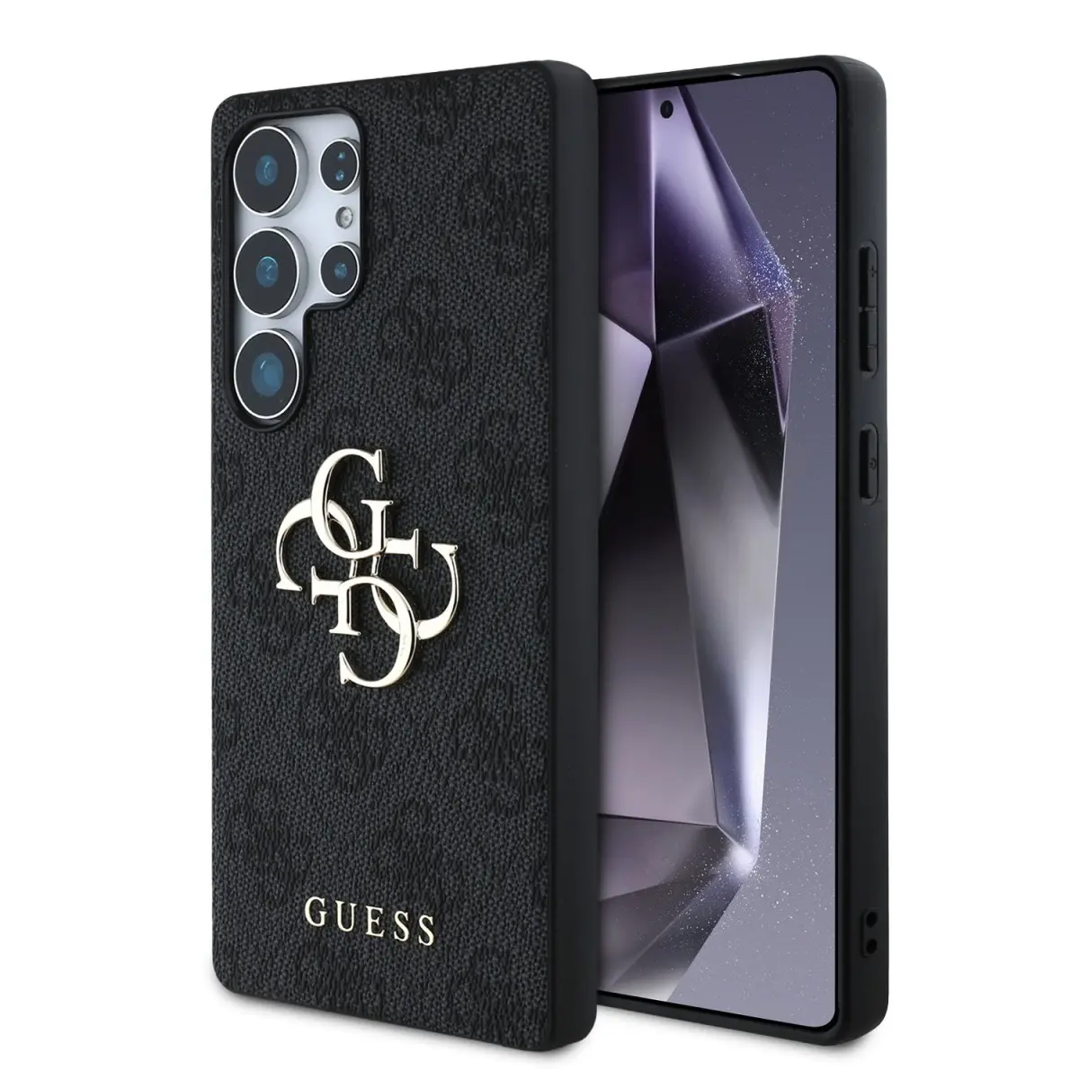 Guess PU 4G Metal Logo kryt Samsung Galaxy S25 Ultra šedý
