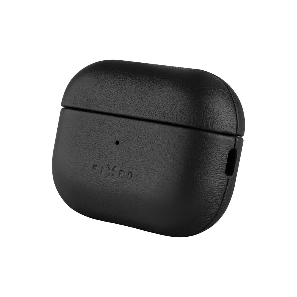Apple FIXED PodsLeather kožené pouzdro pro Apple AirPods 3 černé