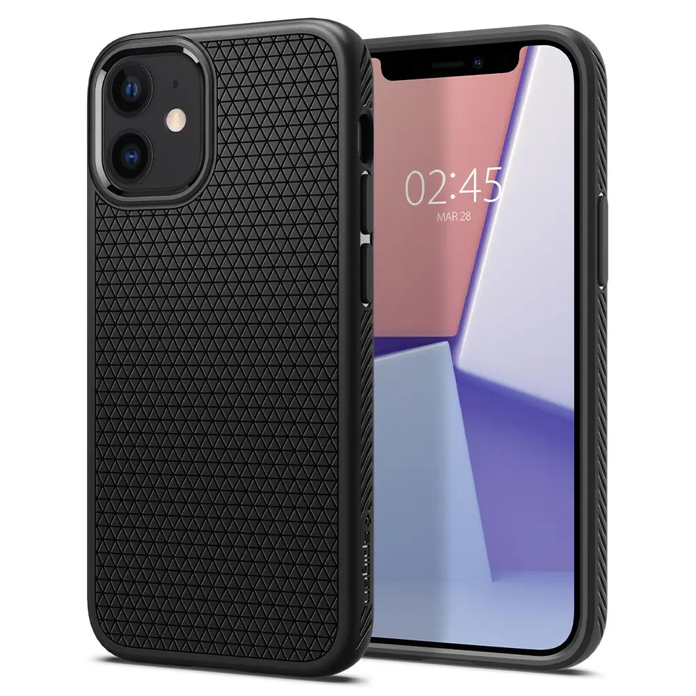 Spigen Liquid Air ochranný kryt pro iPhone 12 / 12 pro - černý