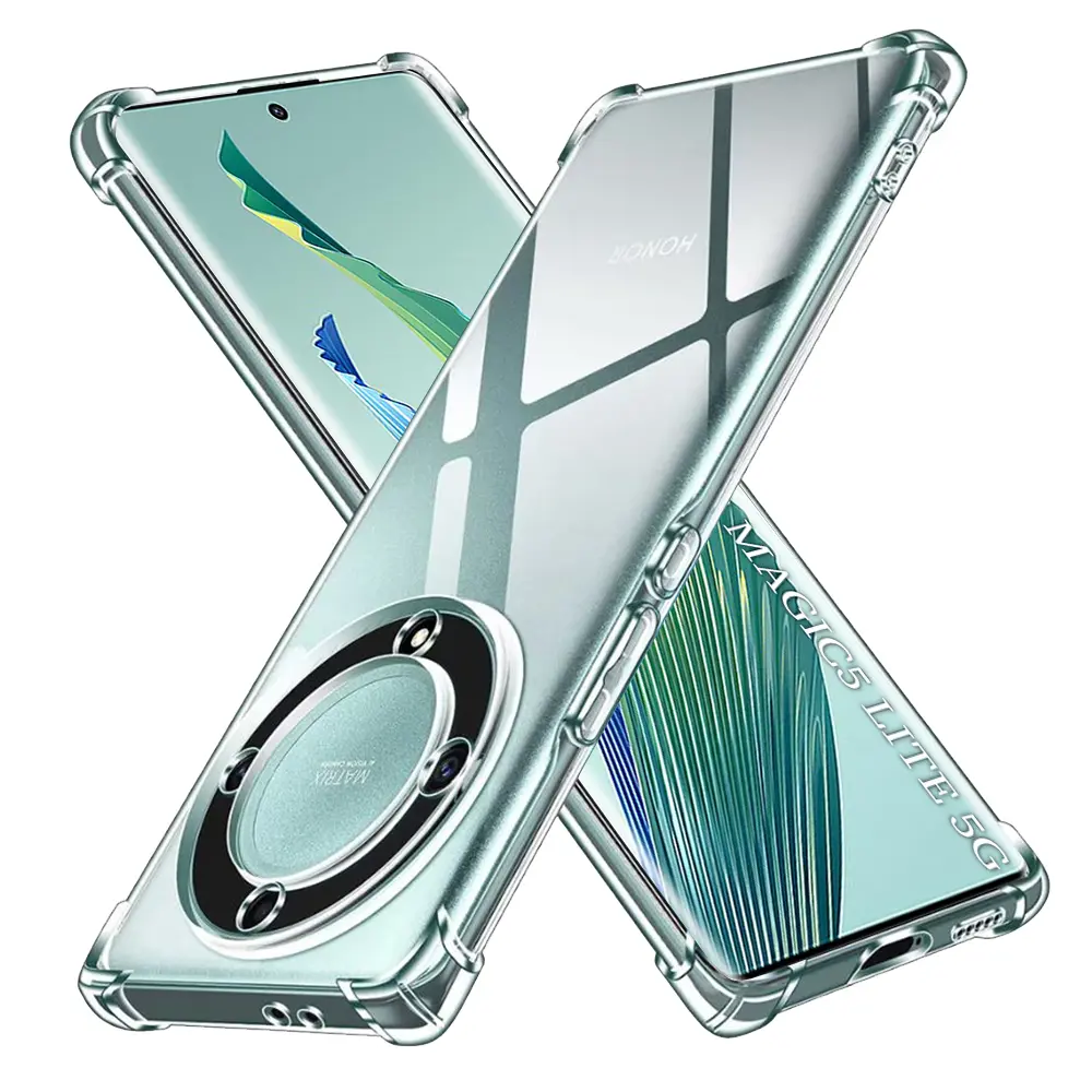 Techsuit Shockproof Clear Silicone pouzdro pro Honor Magic5 Lite – průhledné