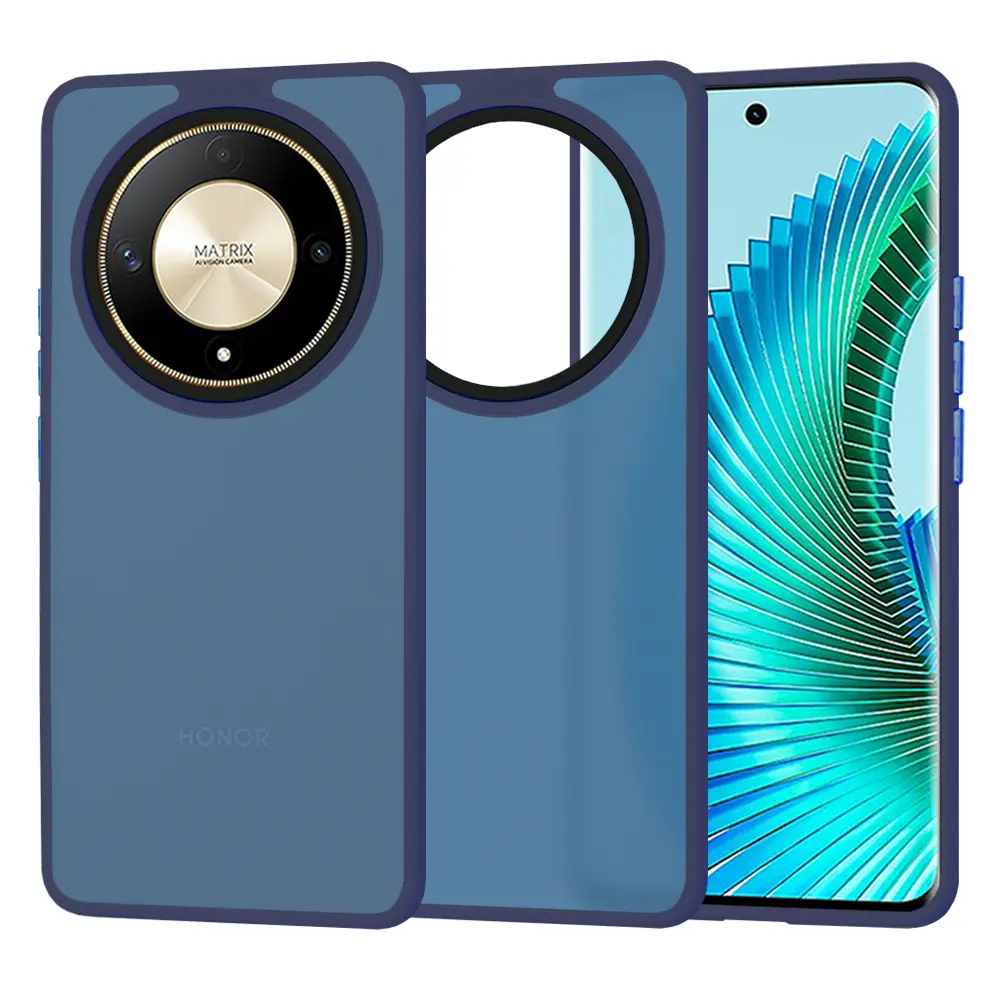 Techsuit HaloFrost Series pouzdro pro Honor Magic6 Lite – hlubokomodré (Deep Blue)
