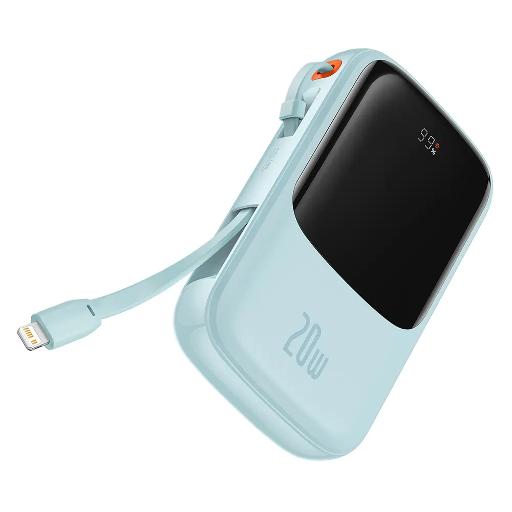 Baseus Powerbanka Qpow Pro 20000mAh 20W s kabelem USB-C Lightning Modrá