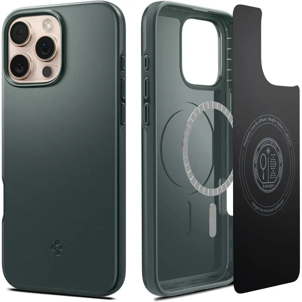 Spigen Thin Fit MagSafe, iPhone 16 Pro Max, zelený