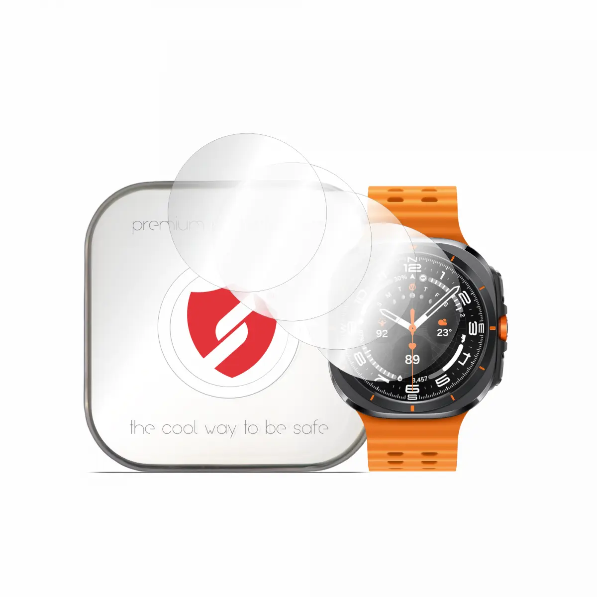 Smart Protection Premium Classic ochranná fólie (4 ks) pro Samsung Galaxy Watch Ultra 47mm – průhledná