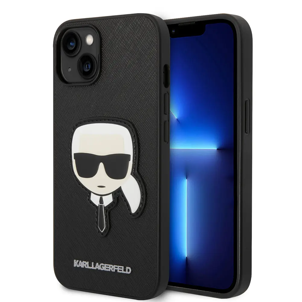 Karl Lagerfeld Saffiano kryt na iPhone 14 Plus (KLHCP14MSAPKHK) - Karl hlava