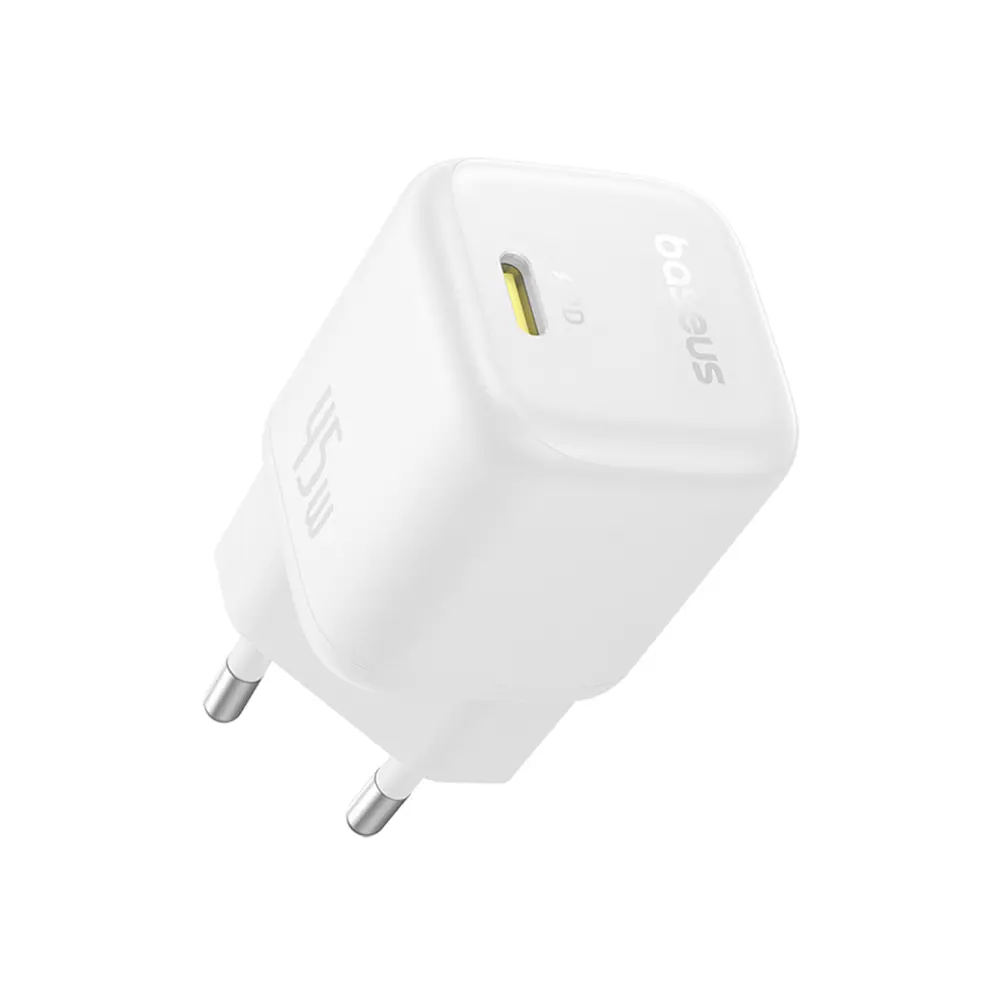 Baseus Rychlonabíječka do sítě PicoGo GaN 45W USB-C PD bílá