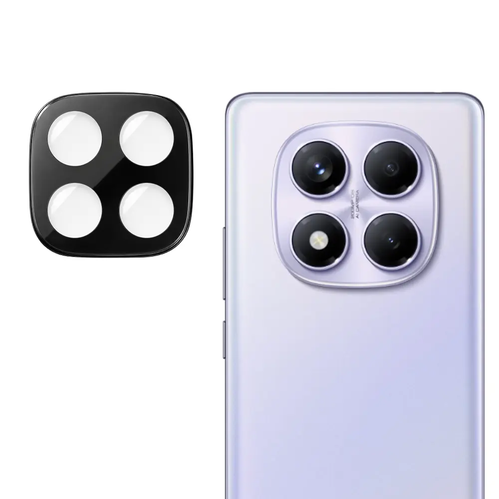 Techsuit sklíčko pro čočku fotoaparátu, Xiaomi Redmi Note 14 Pro 4G, černé