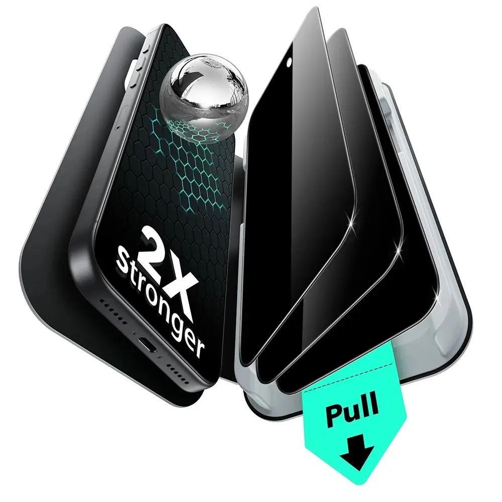 ESR Privacy Tvrzené sklo UltraFit, iPhone 17 Pro Max, 3 kusy