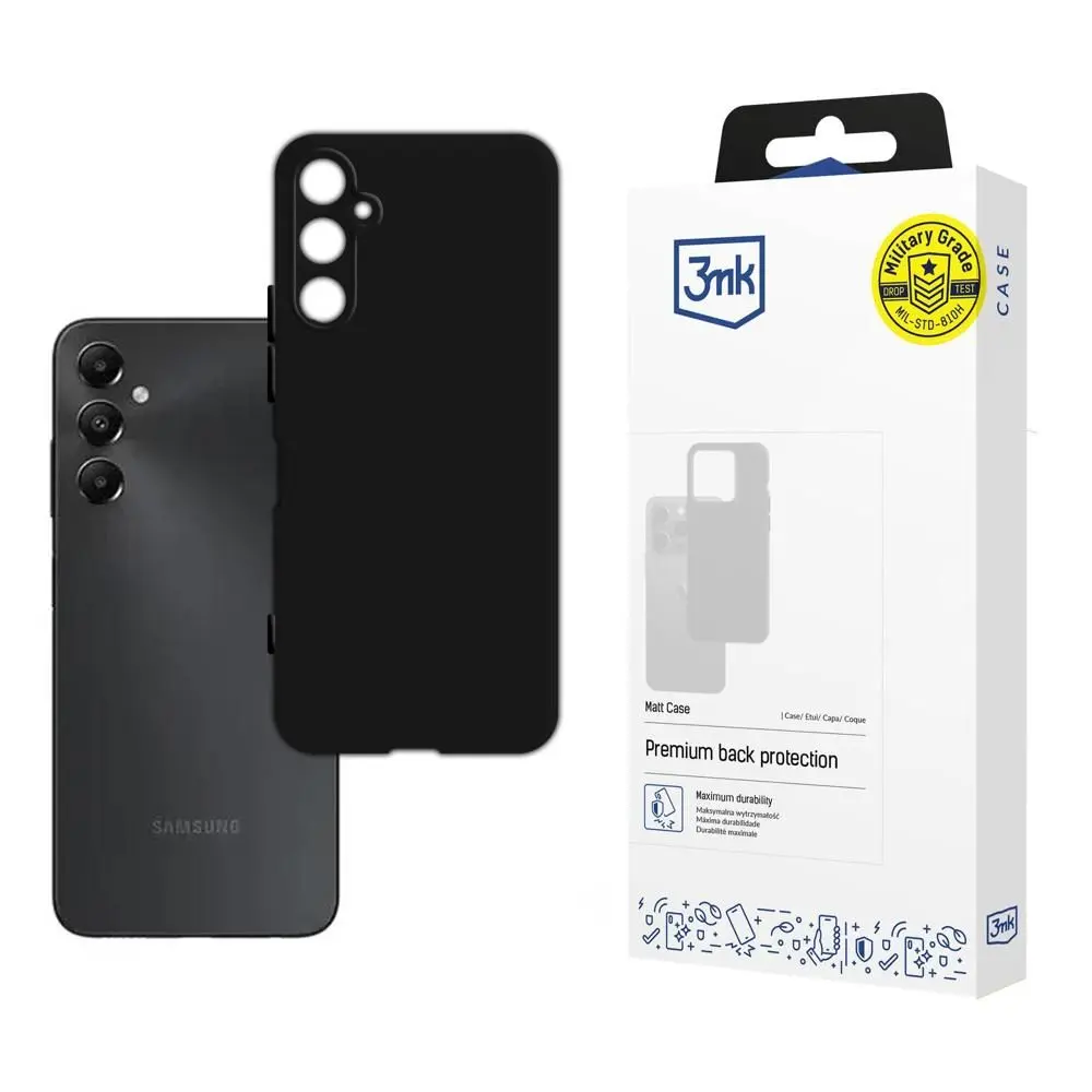 3mk ochranný kryt Matt Case pro Samsung Galaxy A05s (SM-A057) černá