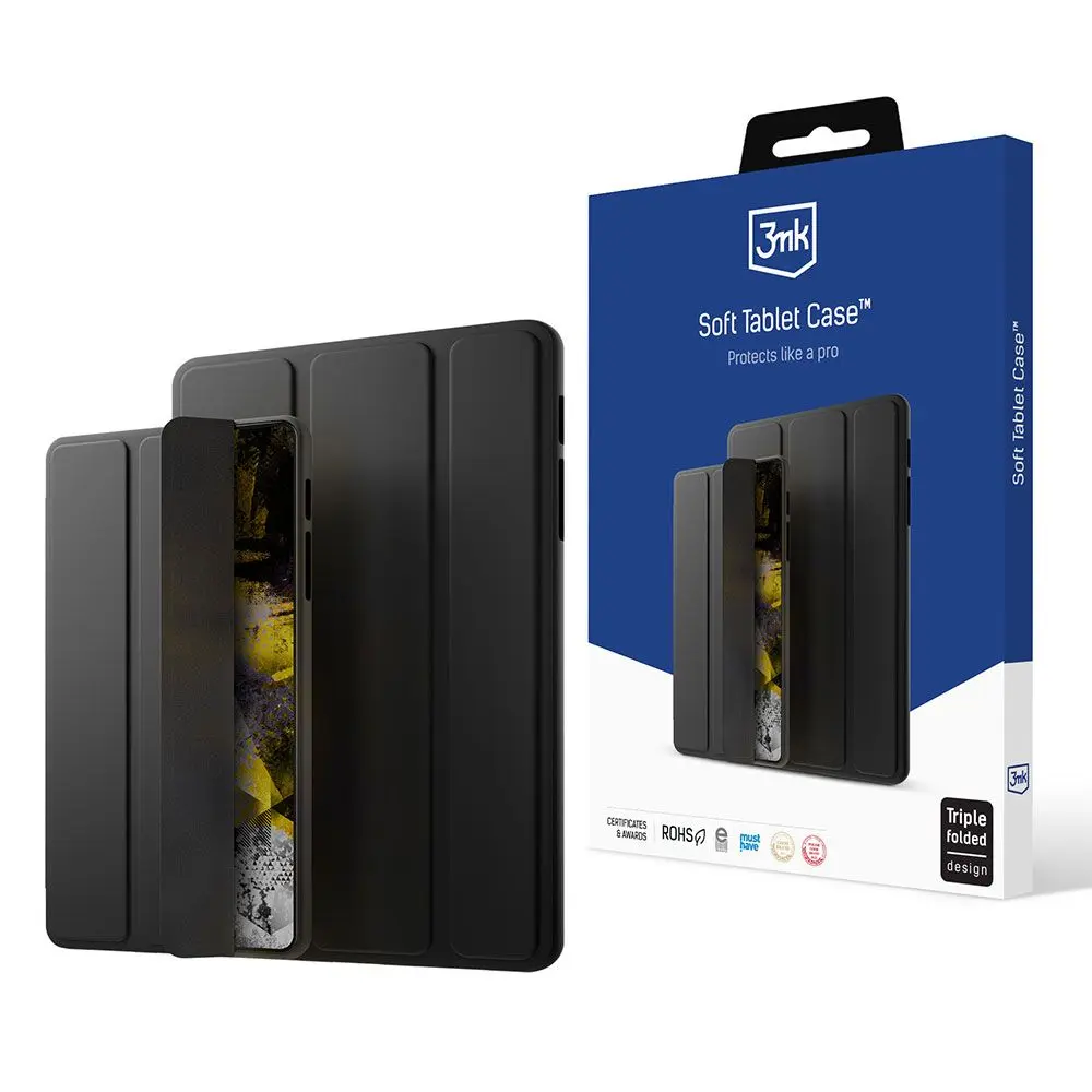 3mk Soft Tablet Case flipové pouzdro Samsung Galaxy Tab A9+ černé