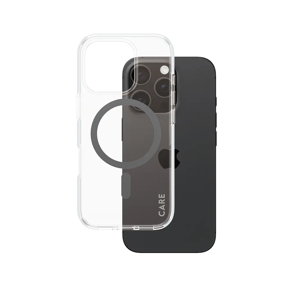 PanzerGlass® CARE Flagship Urban Combat černý MagSafe iPhone 16 Pro průhledný