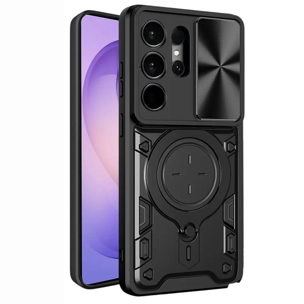 Techsuit - CamGuard Pro pouzdro s krytem fotoaparátu pro Samsung Galaxy S26 Ultra - černé