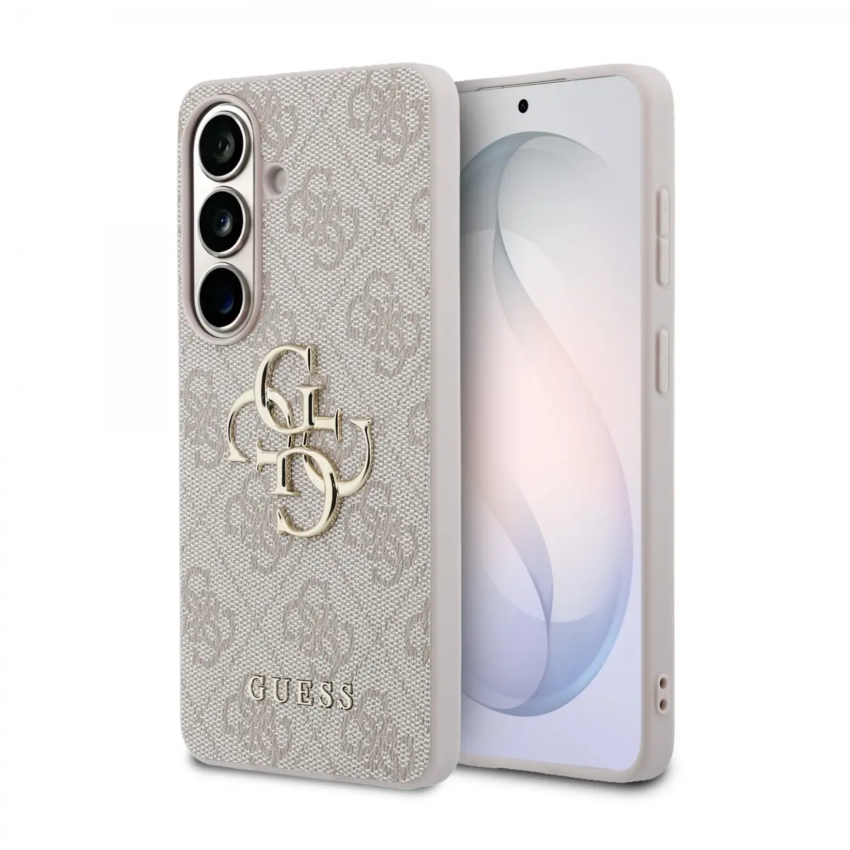 Guess PU 4G Metal Logo Zadní Kryt pro Samsung Galaxy S26+ Pink GUHCS26M4GMGPI