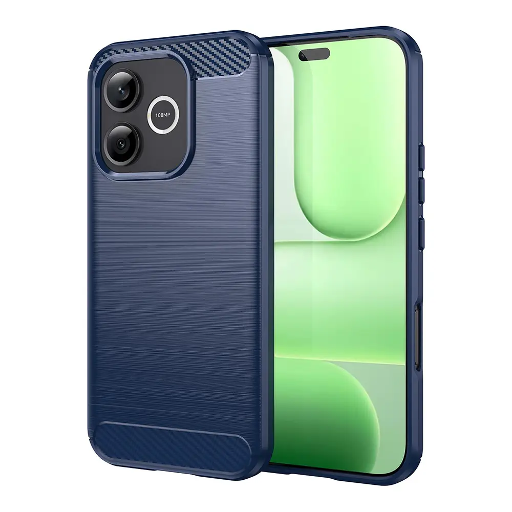 Kryt Techsuit Carbon Silicone pro Honor 600 Lite modrý