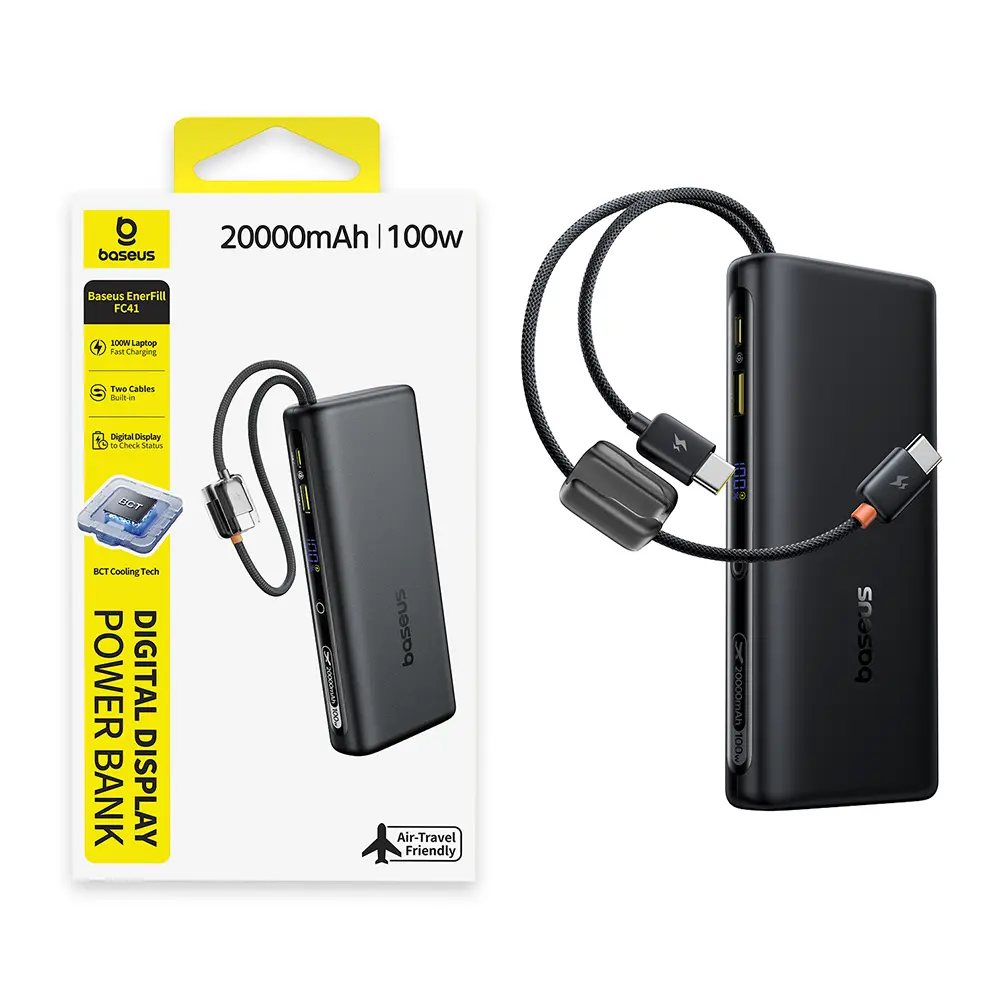 Powerbanka Baseus EnerFill FC41 20000mAh (100W) vesmírně černá