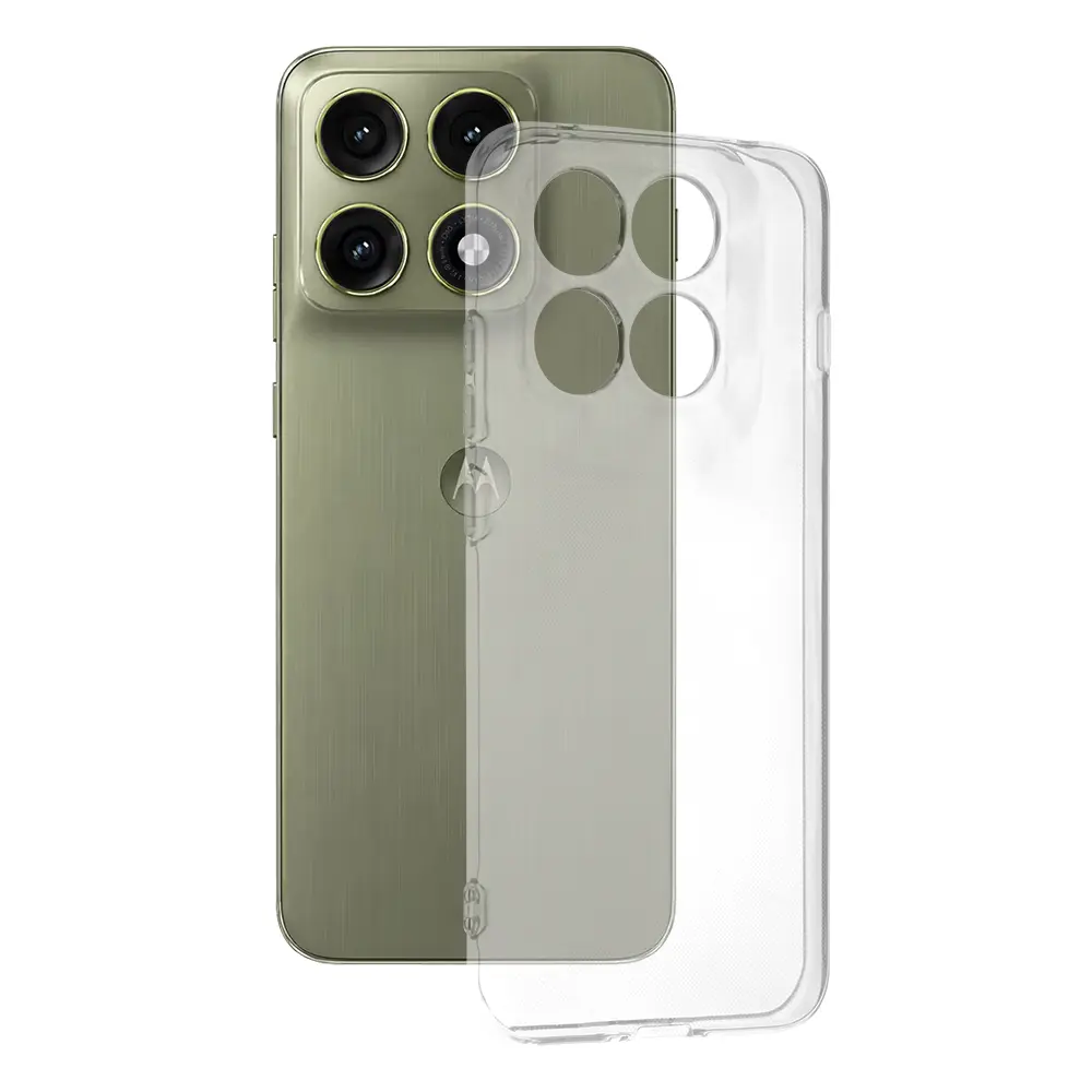 Kryt Techsuit Clear Silicone pro Motorola Edge 70 Pro transparentní