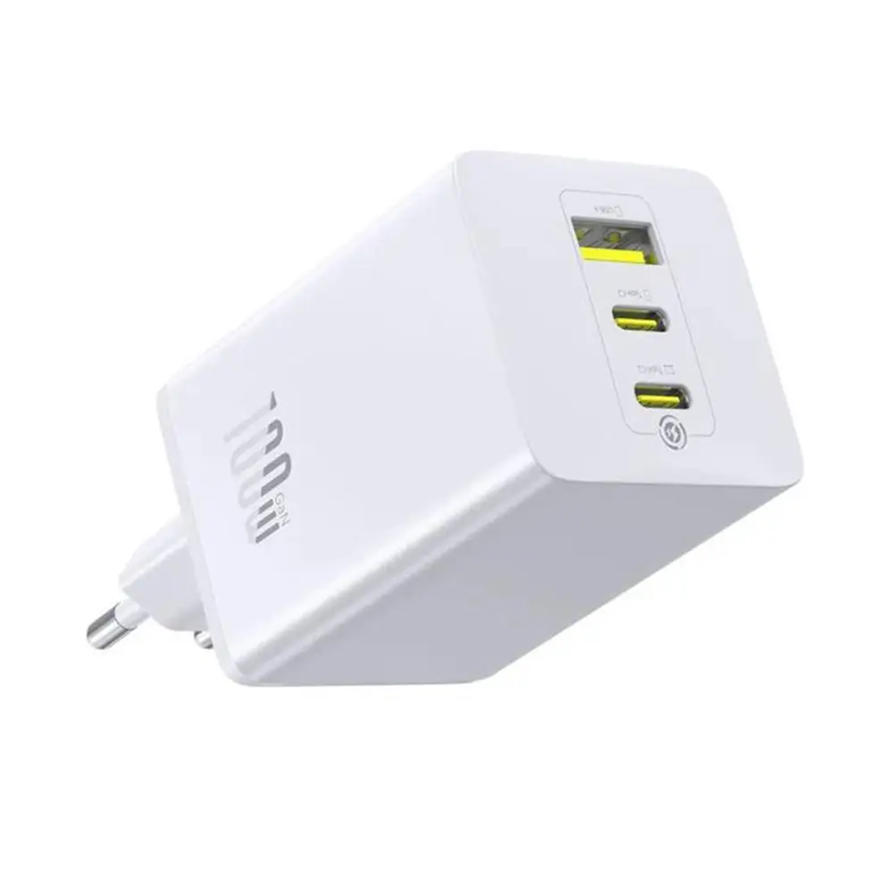 Baseus EnerFill FE11 Fast Nabíječka USB-A + USB-C + USB-C 100W Moon White