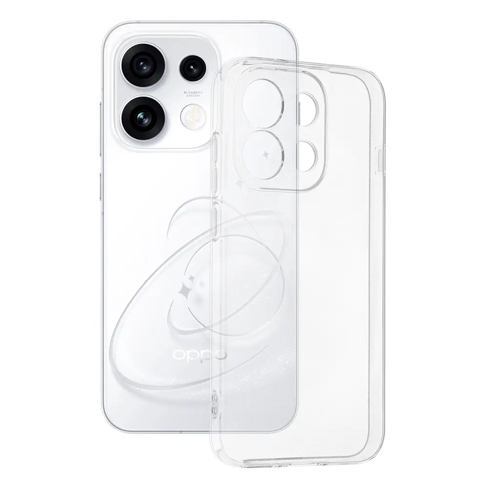 Techsuit - Clear Silicone kryt na Oppo Reno16 Pro - průhledný