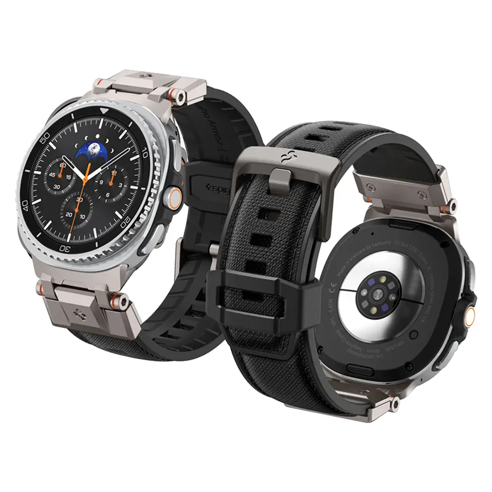 Spigen - DuraPro Armor řemínek pro Samsung Galaxy Watch9 / Watch8 (40 mm / 44 mm) / Watch8 Classic - černý