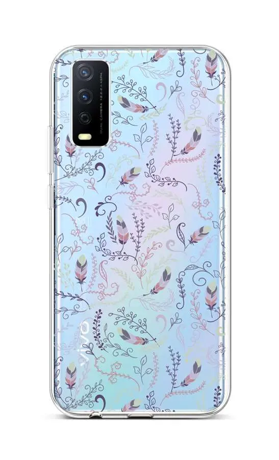 Kryt TopQ Vivo Y20s silikon Peříčka 2 67019