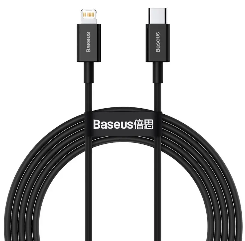 Baseus Datový kabel Superior Series USB-C/Lightning 20W 2m černý