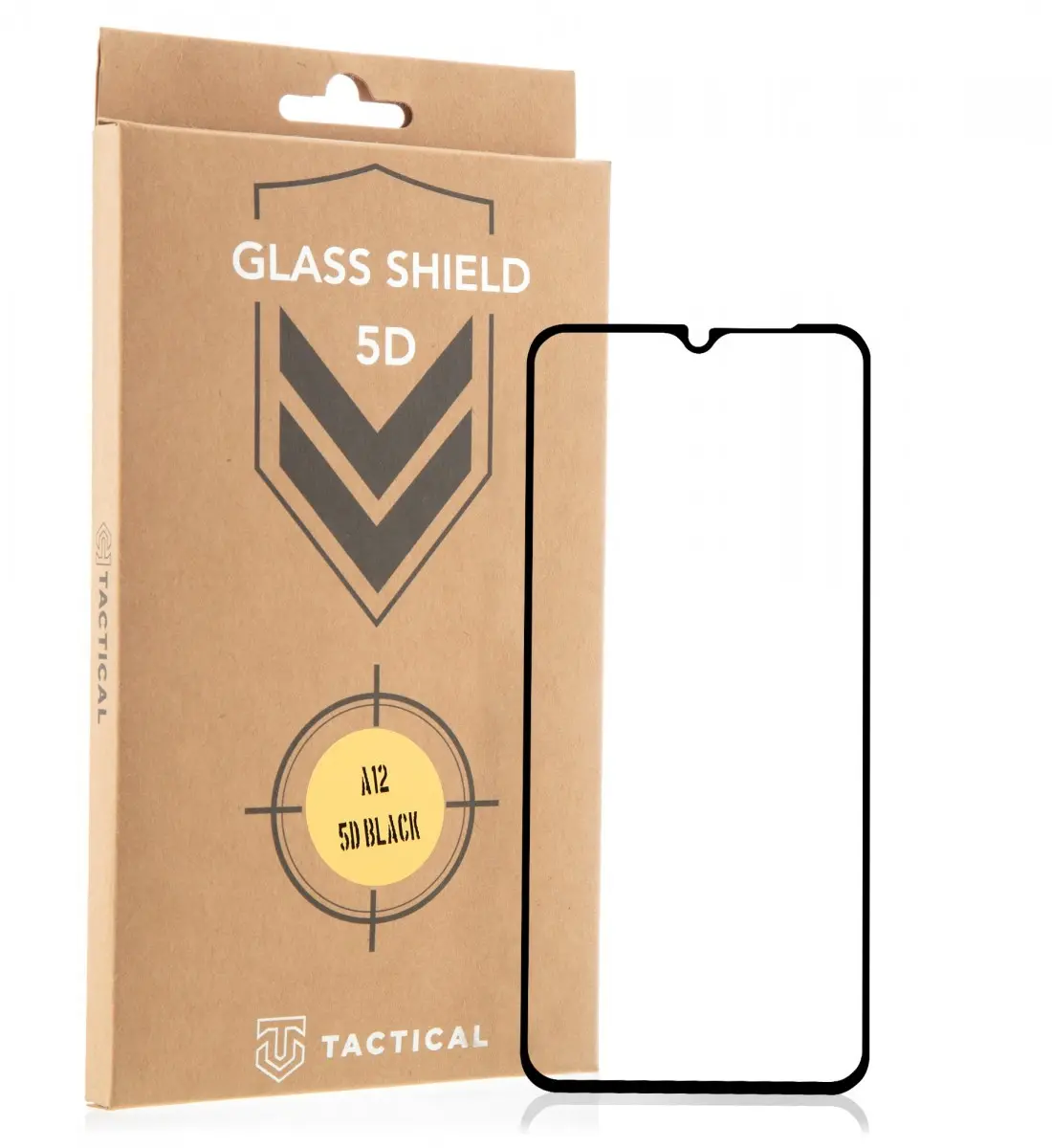Tactical Glass 5D sklo pro Samsung Galaxy M12/A32 5G/A12/A02s Black